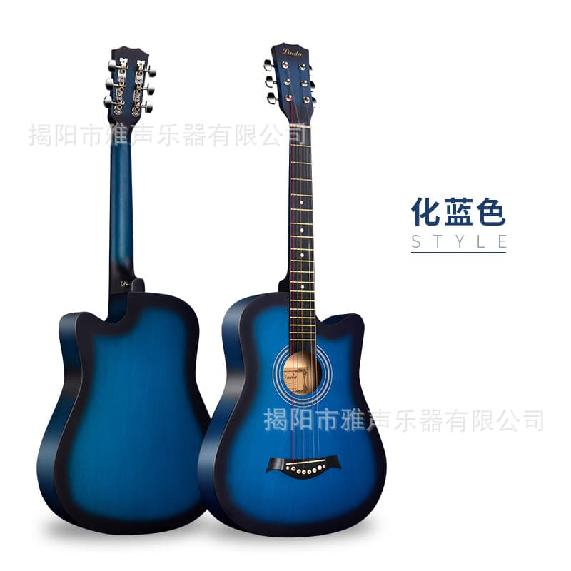 Guitar for beginners, musical instruments for students, practice, 38 inch 5