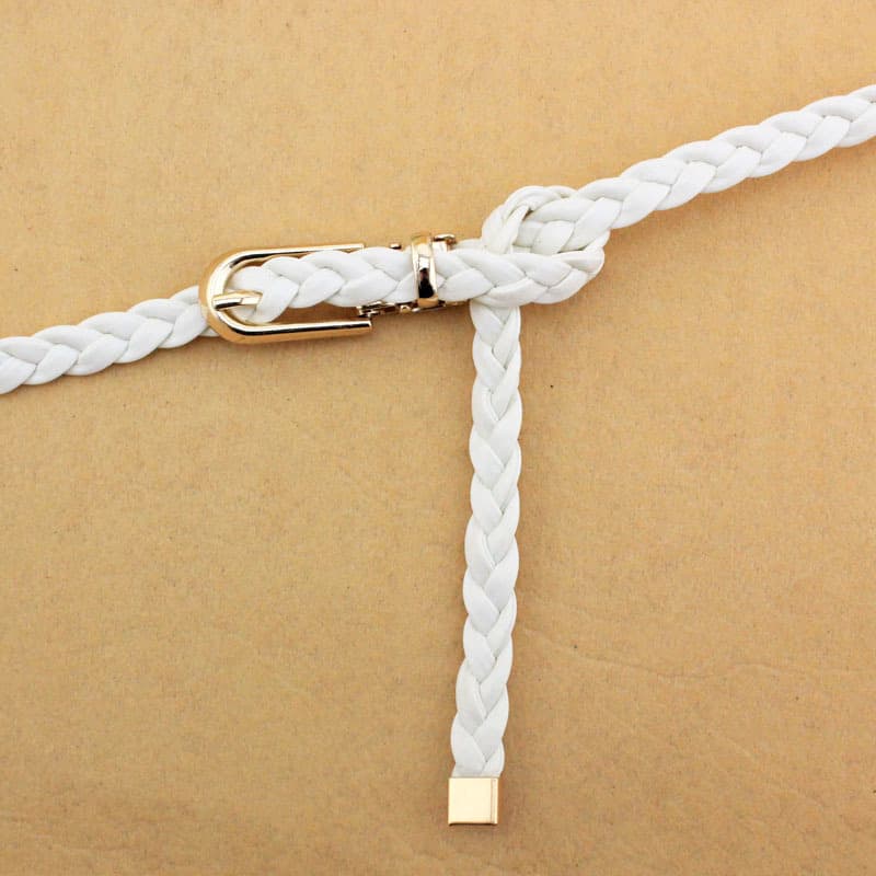 Polyurethane woven summer belt, universal fashionable dress, accessory, Korean style 3