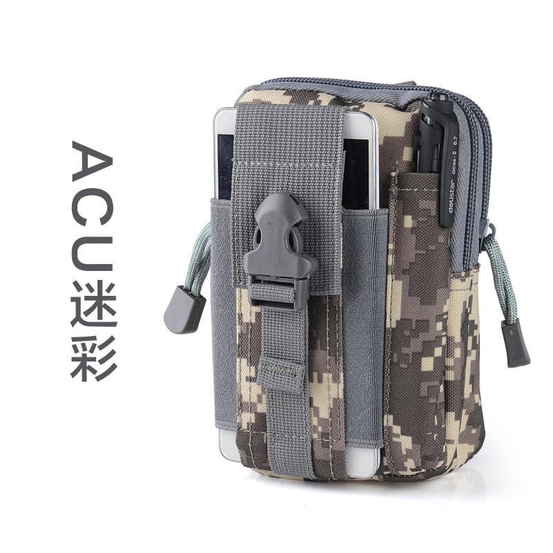 (Wholesale), tactics camouflage hip bag for cycling, handheld universal sports belt bag 5