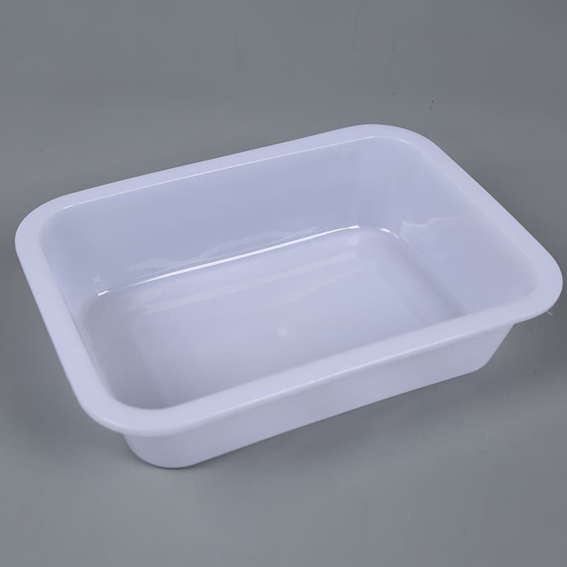 White rectangular stand, storage box 2