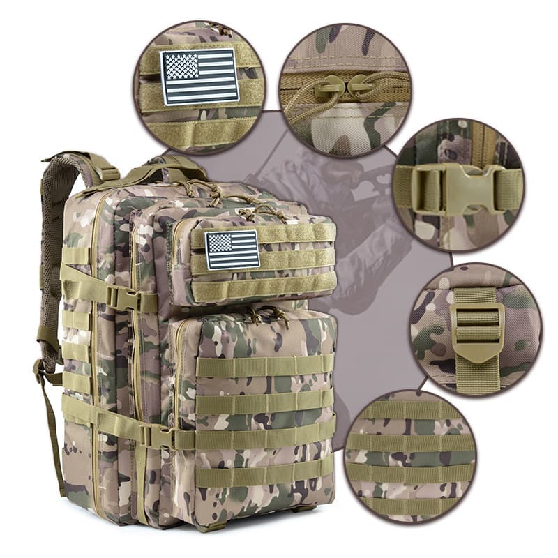 Tactics capacious sports ultra light men's backpack for traveling for hiking, 3D, custom-made 3