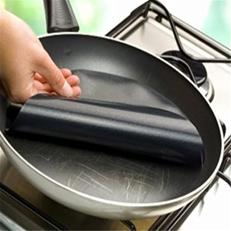 Diameter 24cm Teflon Pot Cushion Round PTFE Barbecue BBQ MAT Fluorine Barbecue Pad 2
