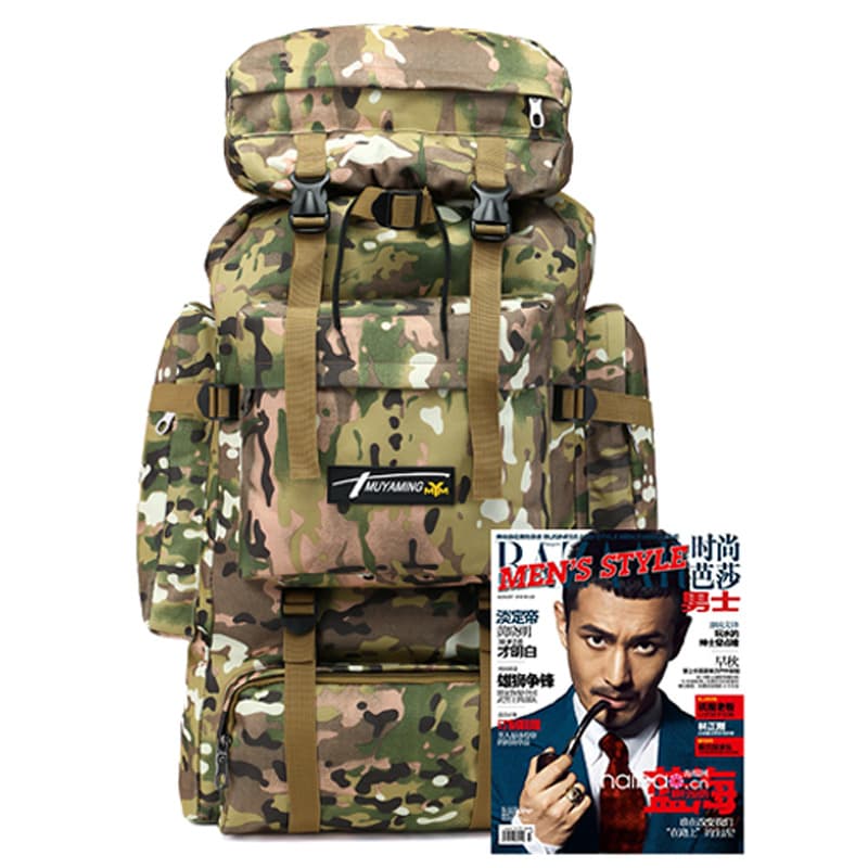(Cross-border trading), capacious camouflage luggage backpack for camping for hiking for walking, direct factory sales 5