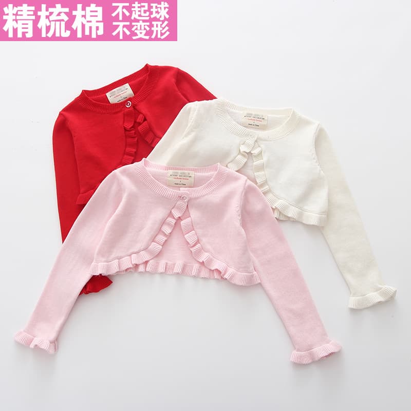 Cardigan, cloak, jacket, children's sweater, Korean style 2