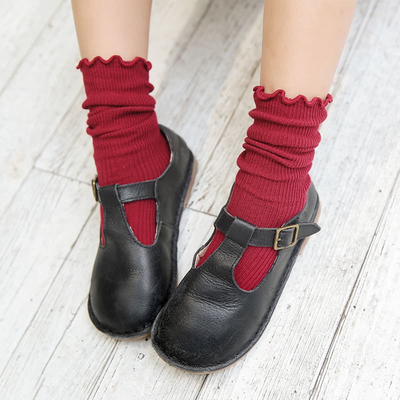 (Wholesale), cotton children's solid color thin knee socks, mid-length 2