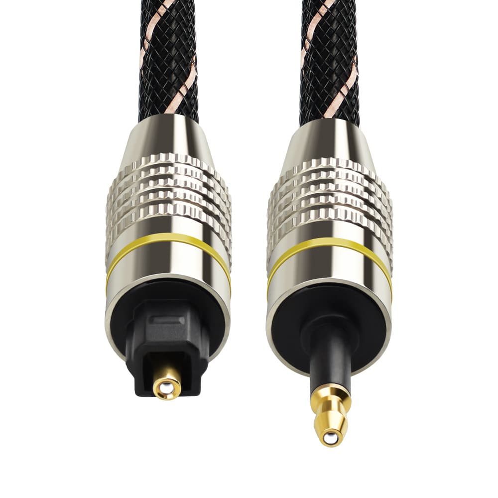 EMK3.5 audio cable optical fiber audio square turn set-top box optical fiber connection line directly sells 1M-10 2