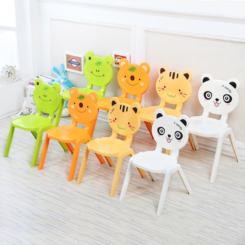 Thickened Children's Back Chair for Kindergarten Learning Table - Non-Slip Eating Stool 4