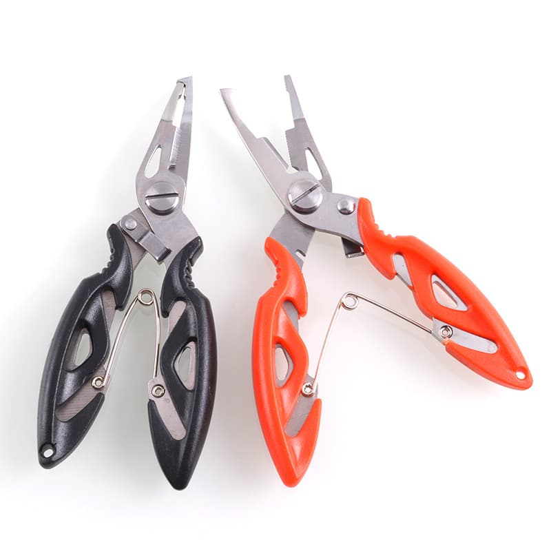 Stainless steel bending mouth fishing clamp Multifunctional road sub -tongs fishing cutting fish Vile horses fish line shear hook tongs 2