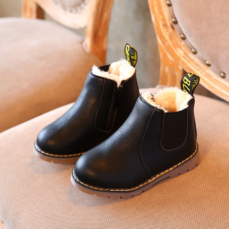 Martens, demi-season children's retro low boots for boys English style, for teenagers 2