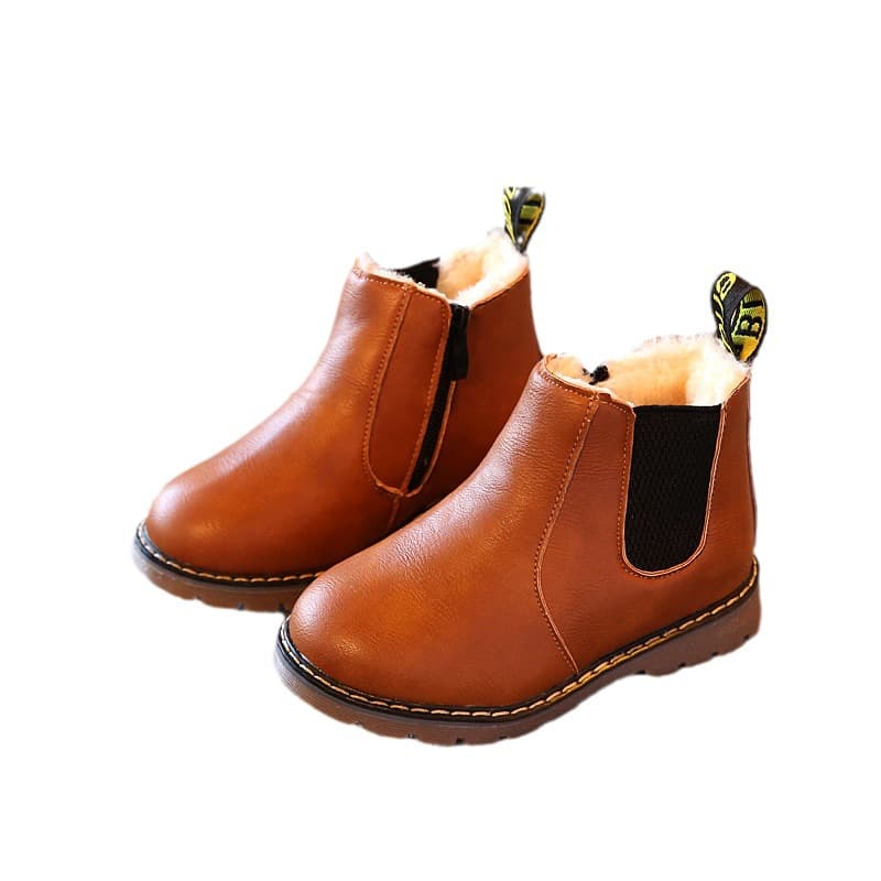 Martens, demi-season children's retro low boots for boys English style, for teenagers 5