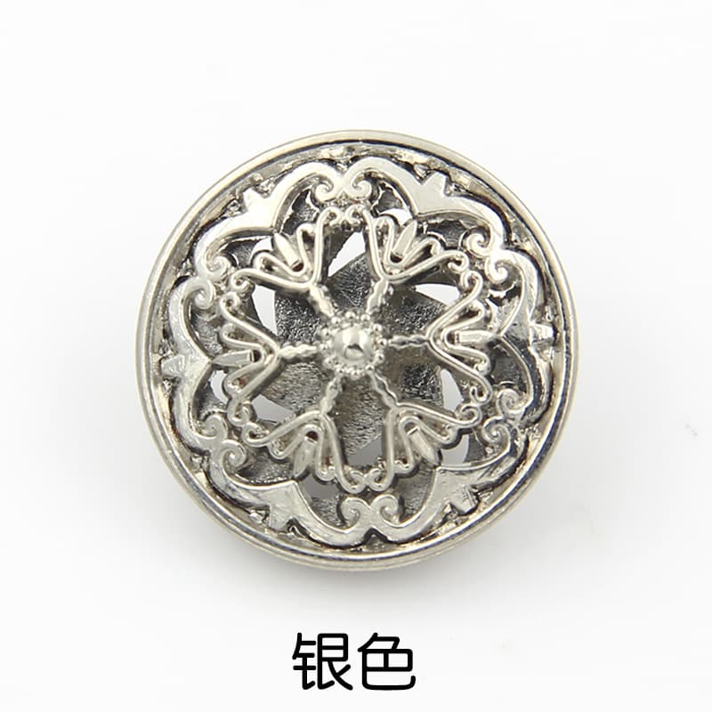 Suit metal buttons Golden hollow flower button button ladies Xiaoxi clothes buckle buckle 7