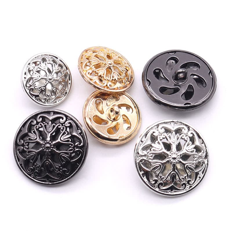 Suit metal buttons Golden hollow flower button button ladies Xiaoxi clothes buckle buckle 1