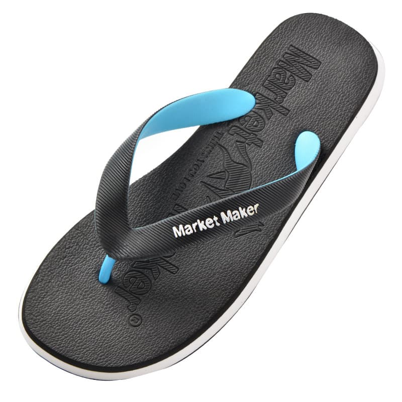 Flip flops, non-slip rubber beach casual men's slippers, high-quality style, suitable for outdoor wear 2