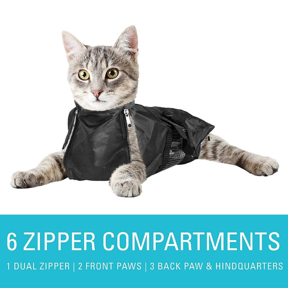 Pet supplies Clean cat bag pet cat bag cat feed medicine anti -grabbing beauty bathing bag cat bath bag