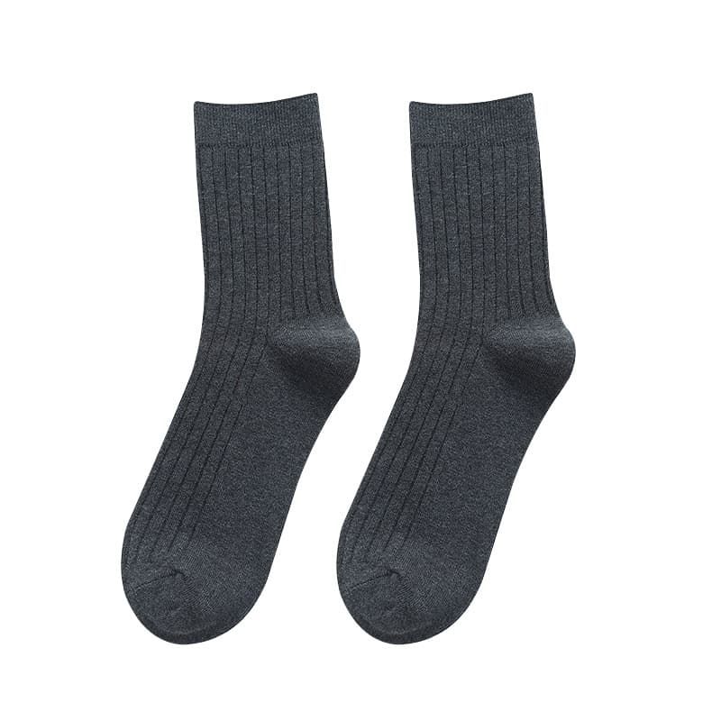 (Wholesale), autumn sports socks, pack, mid-length, antibacterial treatment, combed cotton 5
