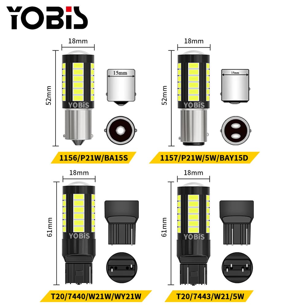 Youpeis Automobile LED Light 1156 1157 5730 5630 brake lamp 33smd turn to the lamp motorcycle lamp 3