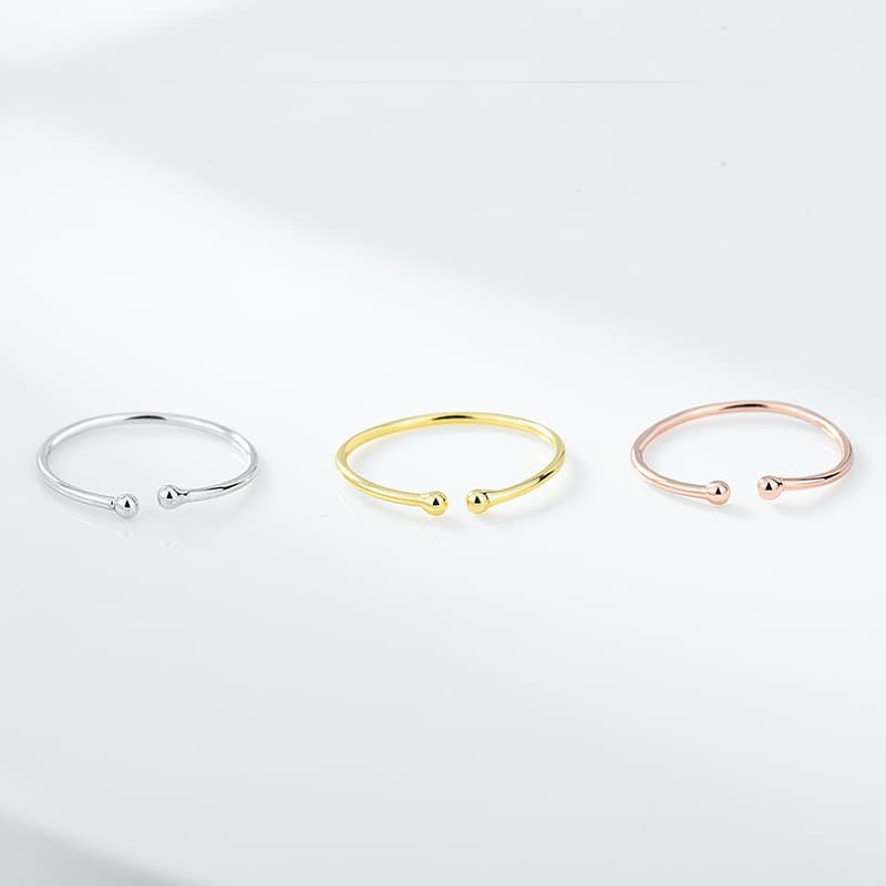 Fashionable trend ring, Japanese and Korean, city style, silver 925 sample, simple and elegant design 2