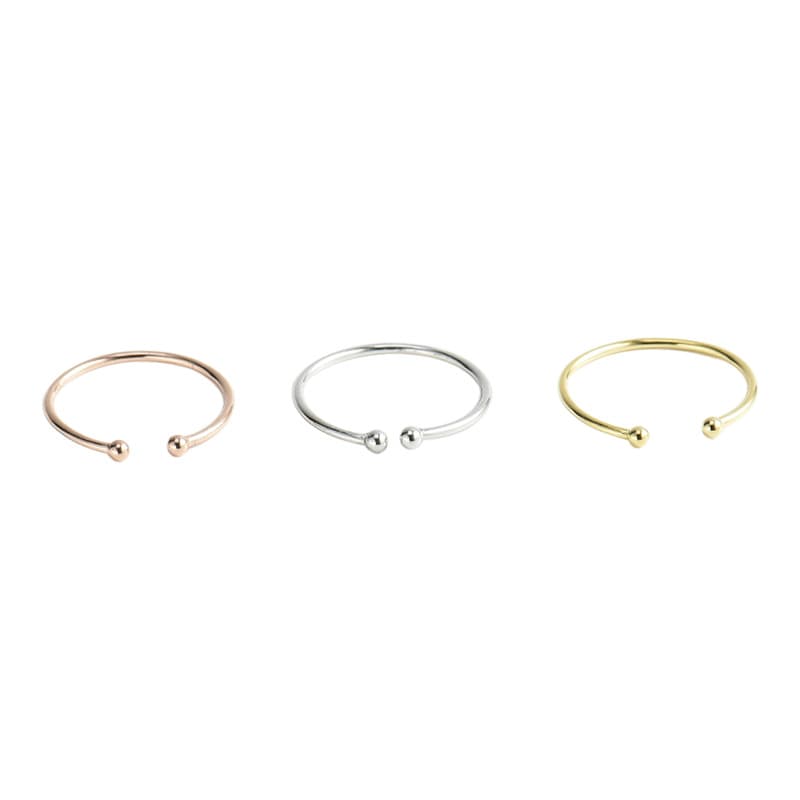 Fashionable trend ring, Japanese and Korean, city style, silver 925 sample, simple and elegant design 5