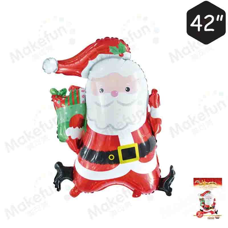 Wholesale gifts Santa Claus Christmas New Year Party Decoration Background Packing Aluminum Film Balloon 1