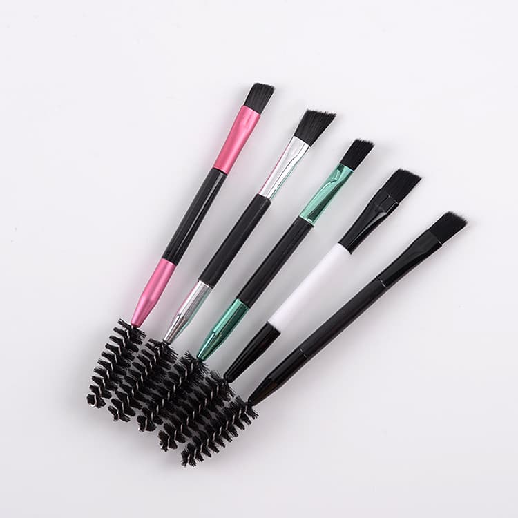 Factory direct selling multi -color double -headed eyelashes eyelashes and eyebrow brush high school stall beauty tool makeup suits large discount 2