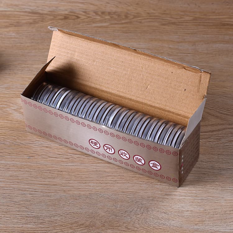 Special Selling Belt Cushion Box Silver dollar commemorative coin collection protection box coin box ancient money storage 2