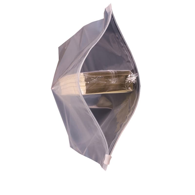 Transparent frosted clothing zipper bags in stock wholesale PE powder-free formula clothing ziplock bags plastic clothing packaging bags 5