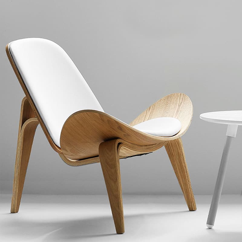 Shell Chair Single Table Chair Sofa Chair Creative Modern Balcony Discussion Designer Dining Chair 2