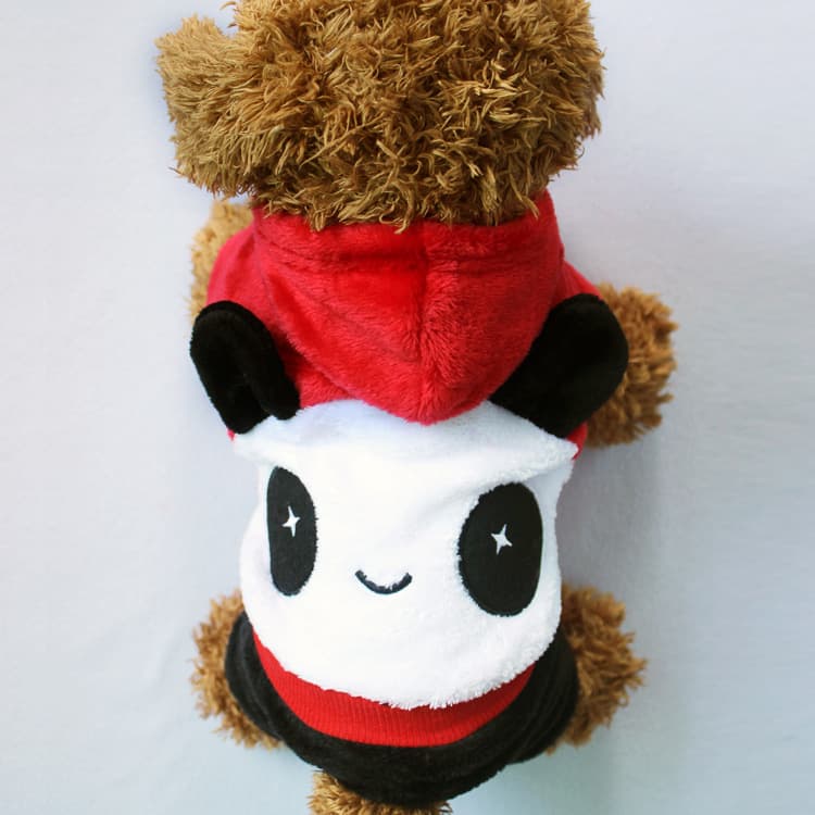 Autumn and winter new pet clothing Chinese red pet panda transformation clothing manufacturer direct sales dog clothing spot wholesale 4