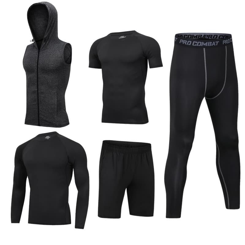 Sports suit, quick dry set, overall, basketball trousers, long-sleeve for training for gym, for running 4