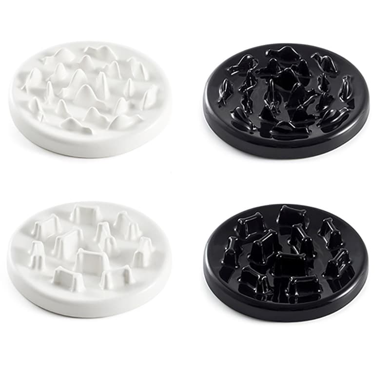 Ceramic Slow Feeding Pet Bowl - Anti-Skid Cat and Dog Bowl 4