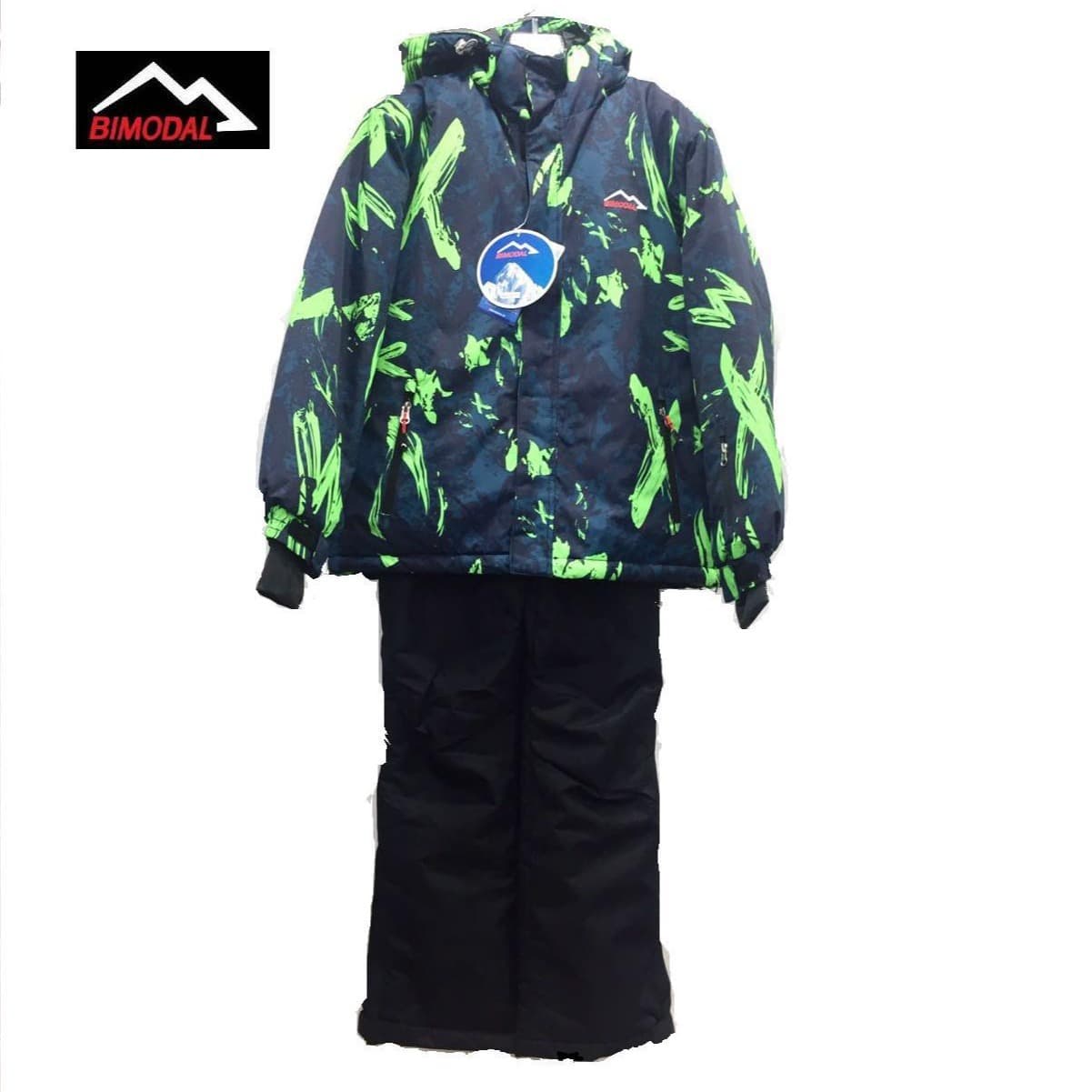 Children's ski travel keep warm ski suit with down 1