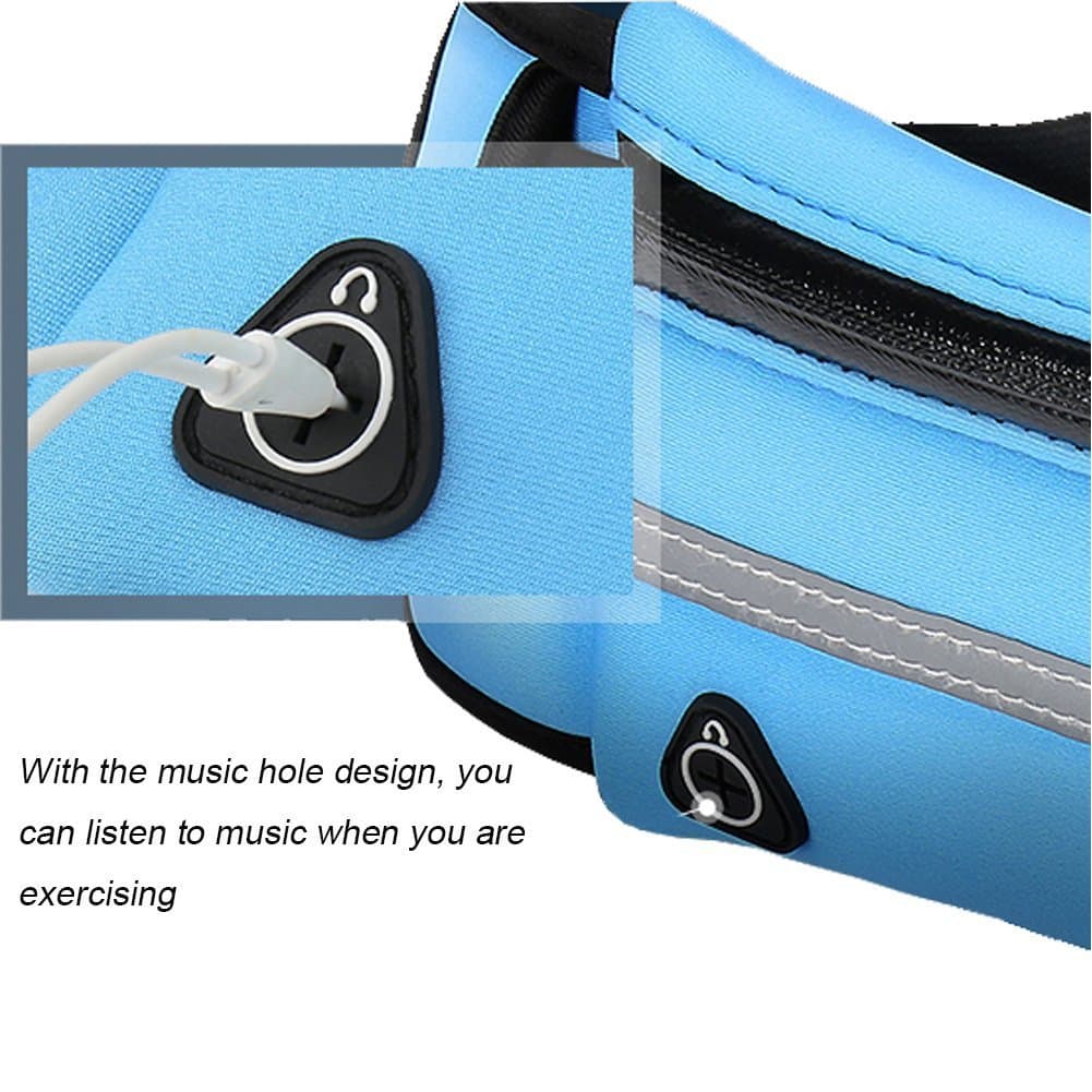 Travel sports belt bag, invisible sticker for gym, mobile phone, teapot 3
