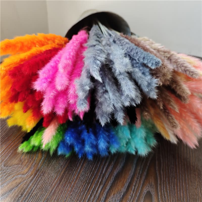 Ins dried flower reeds wedding decoration internet celebrity reeds home decoration pampas grass puff flowers 4