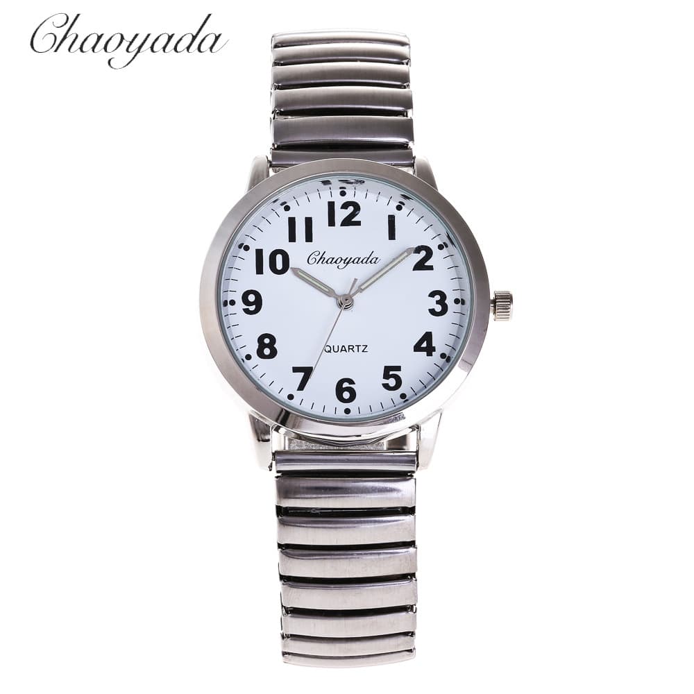 Elastic quartz watch strap for elderly, retro waterproof dial, 2018, for middle age 2