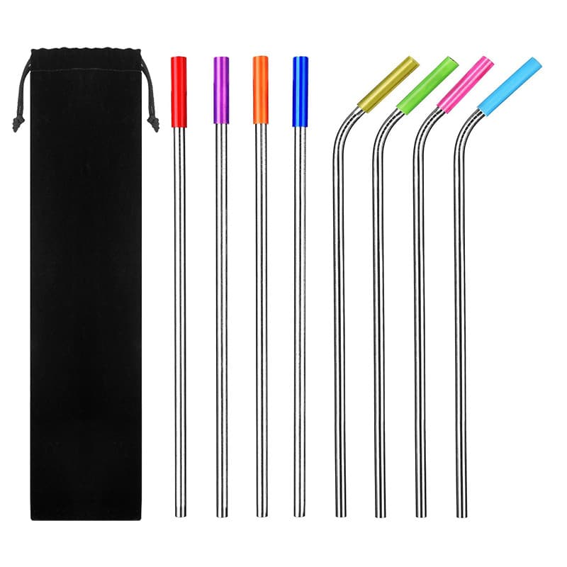 (Cross-border trading), straw stainless steel, coffee set, factory direct supply 5