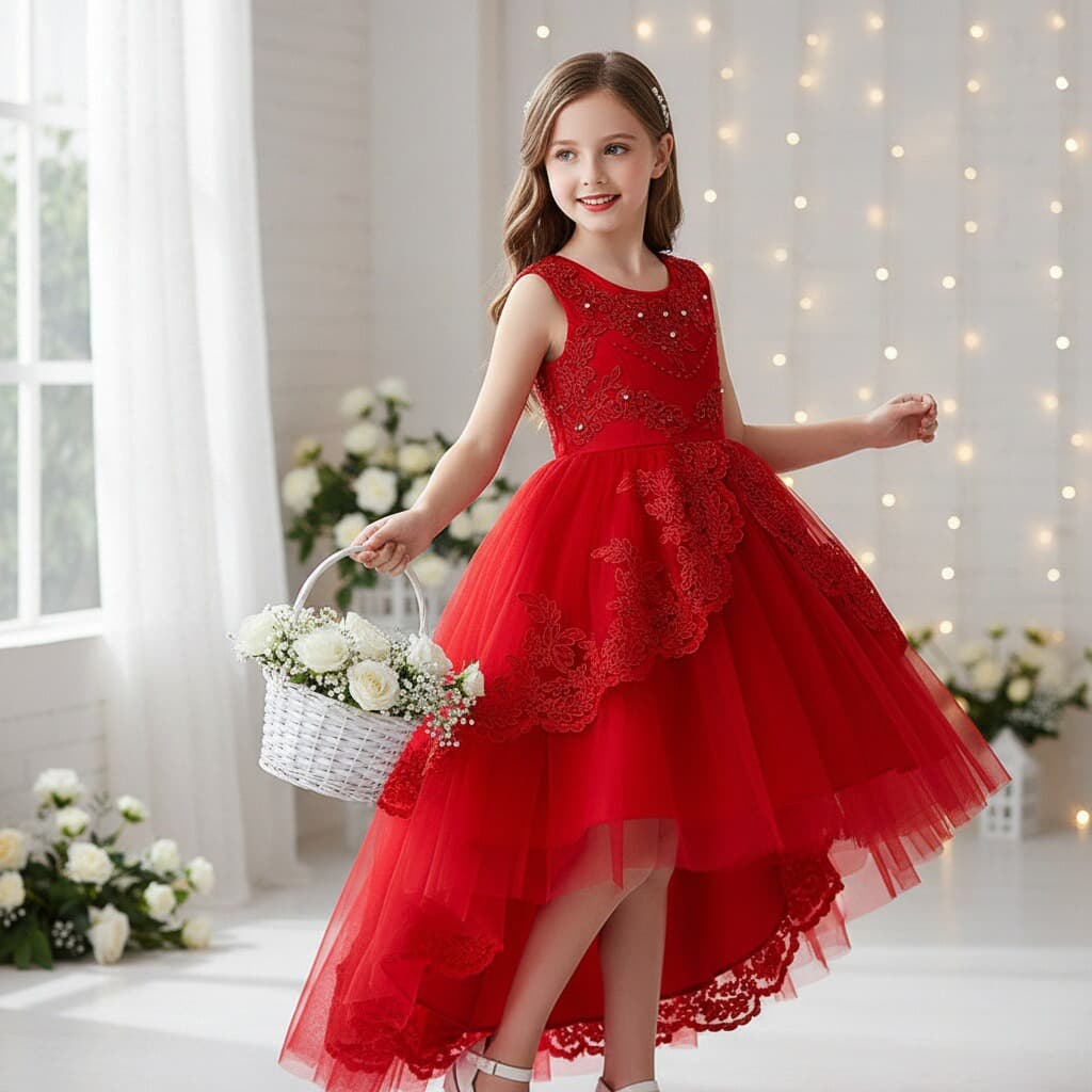 (Cross-border trading), (Wholesale), girl's skirt, evening dress, princess style, tulle 4