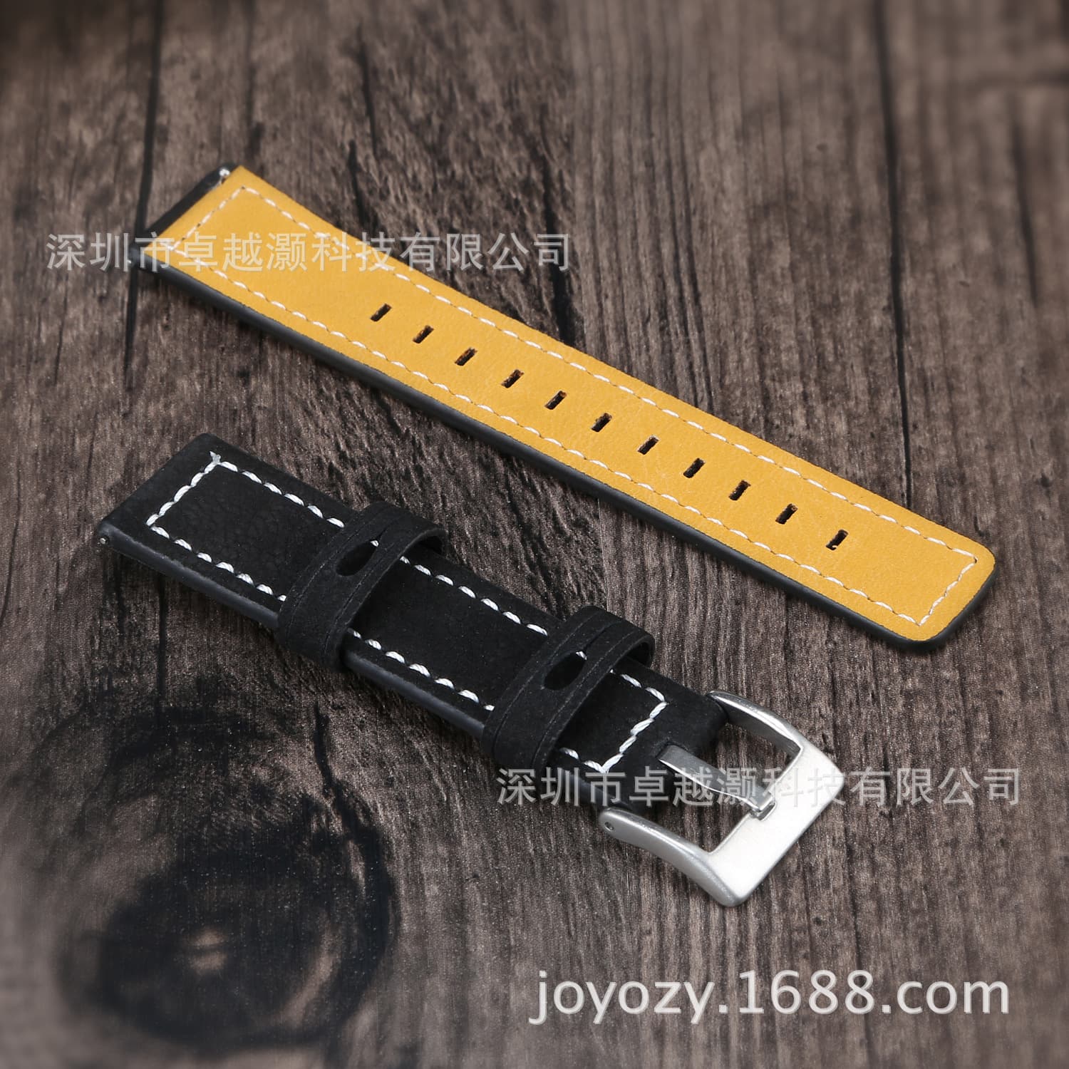 Suitable for Huami's new single-turn carved watch strap Huami Amazfit Youth Edition leather first-layer watch strap 3