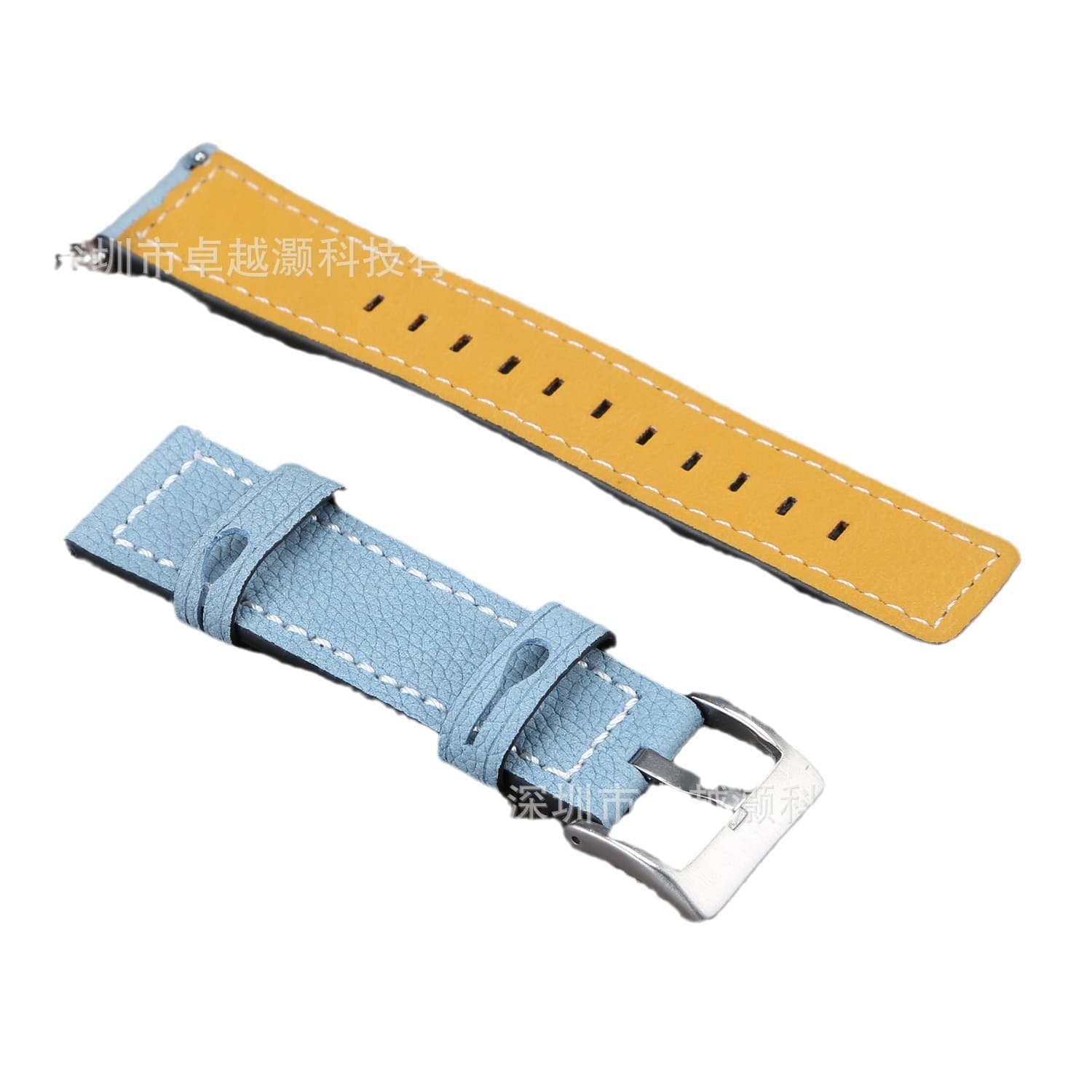 Suitable for Huami's new single-turn carved watch strap Huami Amazfit Youth Edition leather first-layer watch strap 5