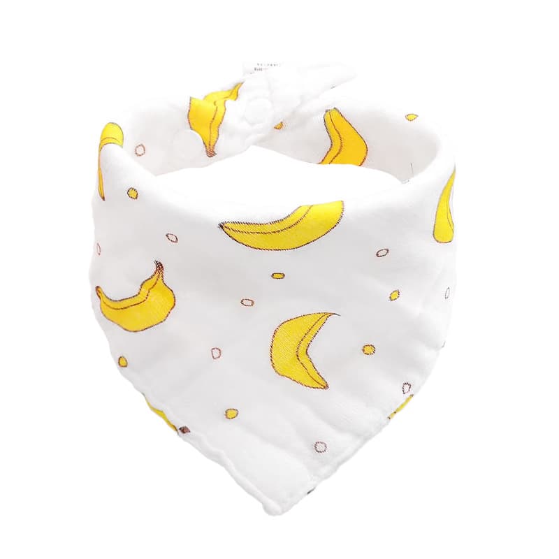 Antibacterial children's eating bib, cotton gauze scarf for new born 5