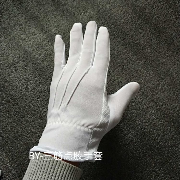 (Cross-border trading), (Wholesale), cotton white gloves walnut 2