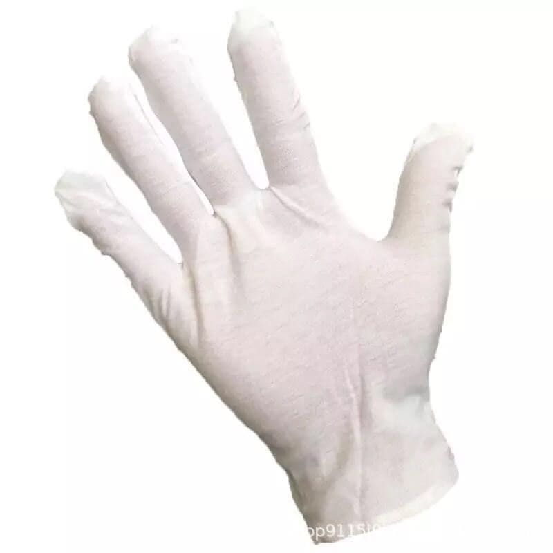 (Cross-border trading), (Wholesale), cotton white gloves walnut 5
