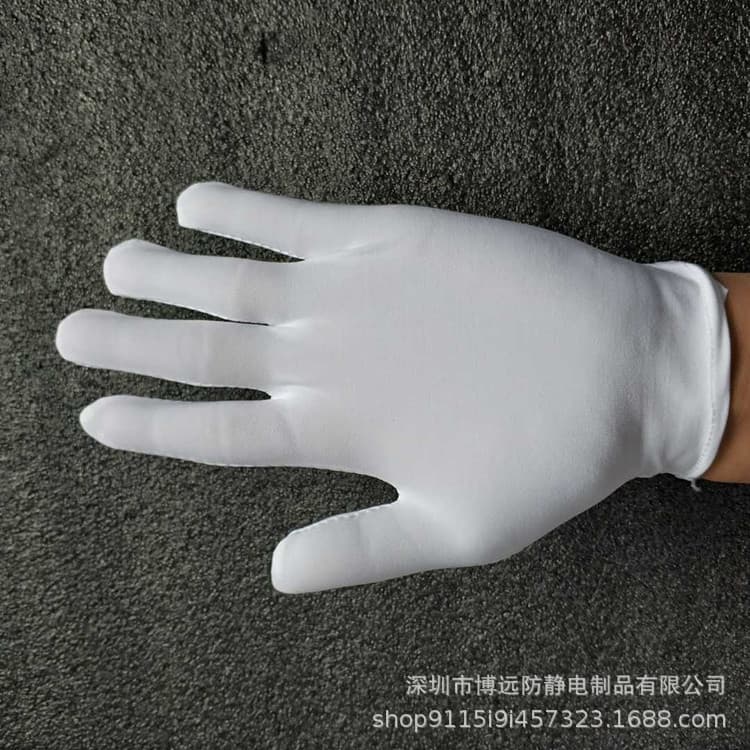(Cross-border trading), (Wholesale), cotton white gloves walnut 8