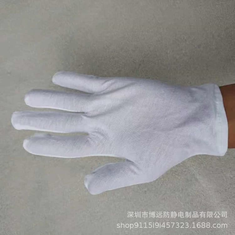 (Cross-border trading), (Wholesale), cotton white gloves walnut 9