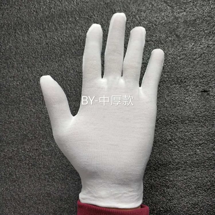 (Cross-border trading), (Wholesale), cotton white gloves walnut 1