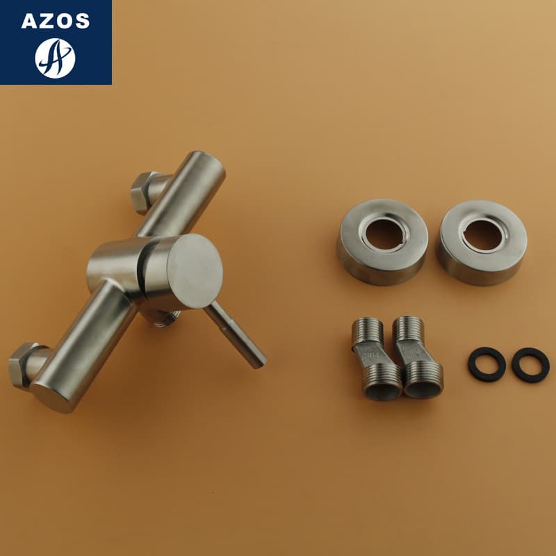 Cross -border manufacturer 304 Stainless Steel Shower Set Bathroom Mixed Water Valve Cooling Shower Set 4