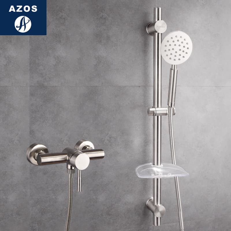 Cross -border manufacturer 304 Stainless Steel Shower Set Bathroom Mixed Water Valve Cooling Shower Set 1