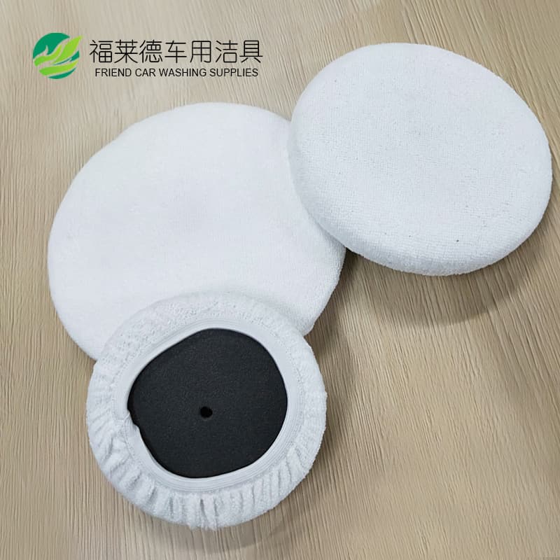 Ultra -fine fiber car beauty wax set meal plating polishing sleeve wax machine replace cloth set cleaning supplies 4