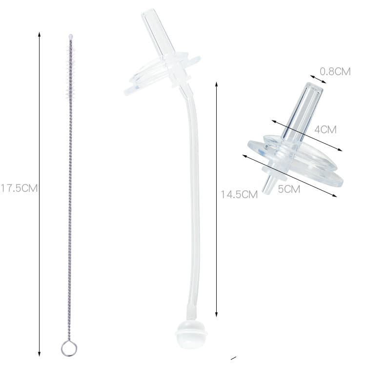Children's feeding bottle, straw, glass, water absorbent, wide neck 3