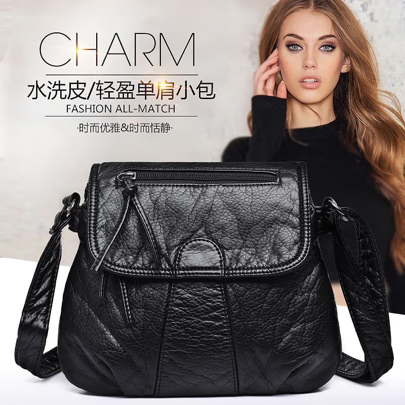 (Cross-border trading), one-shoulder bag, bag strap, small bag, city style, genuine leather