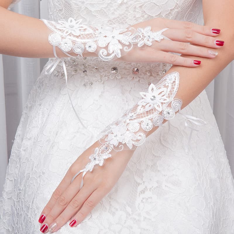 (Cross-border trading), lace gloves for bride, accessory, lace dress, wedding accessories 2